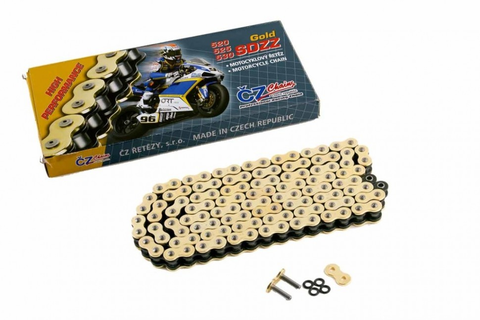 Цепь для мотоцикла CZ Chains 525 SDZZ Gold - 112 (Active-Ring, усиленная)
