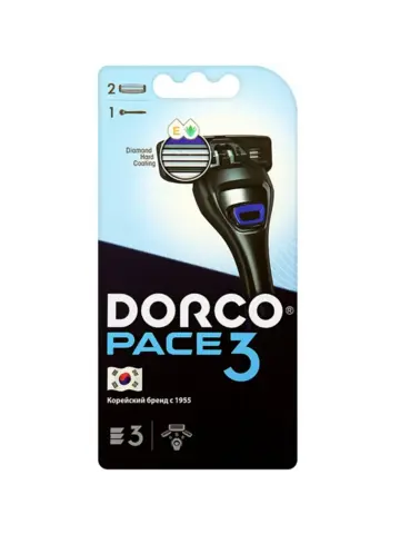 DORCO PACE3 (станок+2'S) система с 3лезвиями (Ю.Корея) NEW