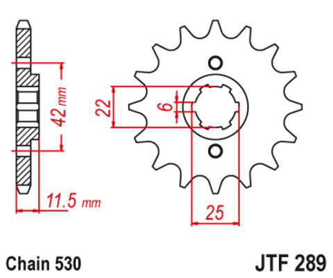 Звезда ведущая JTF289-16