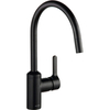 Kludi Bozz 428513978 Смеситель для кухни с выдвижным изливом, цвет: чёрный