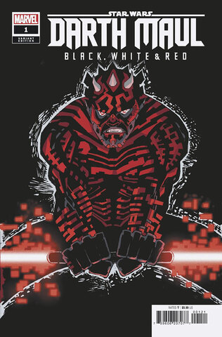 Star Wars Darth Maul Black White & Red #1 (Cover B)