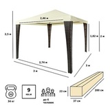 Тент шатер ротанговый Green Glade 3176B