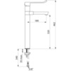 Delabie 2871T3EP Смеситель  EP с поворотным изливом BIOCLIP, В.320 + 1 одноразовый излив