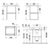 Duravit DuraSquare 31151000 Консоль металлическая напольная регулировка по высоте + 50 мм, для # 235312 пол.дер. справа/слева цвет Хром