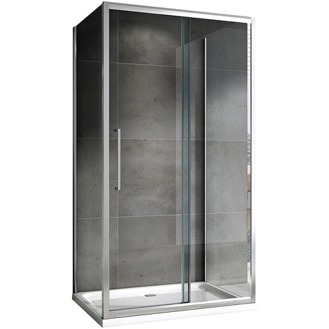 Abber Schwarzer Diamant AG30100H-S50-S50 Душевой уголок, 100x50x195, цвет: хром