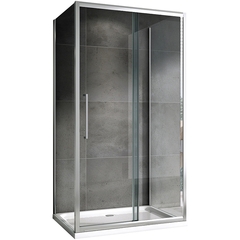 Abber Schwarzer Diamant AG30100H-S50-S50 Душевой уголок, 100x50x195, цвет: хром фото