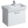 Geberit Renova Plan 879120000 Тумба под раковину, 67x46.3x47.2см, матовый белый / меламиновое покрытие, ультраглянцевый белый / пленочное покрытие