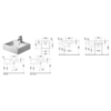 Duravit Vero 454500073 Раковина Умывальник шлифованный без перелива, с 3 отв. под смес., включая крепление, 500x470мм, цвет: Белый