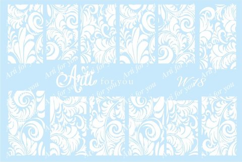 Слайдер наклейки Arti for you цвет белый №W18 купить за 100&nbsp;руб