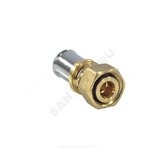Муфта МП латунь пресс Дн 16х1/2" с накидной гайкой RM179SP Giacomini RM179Y053