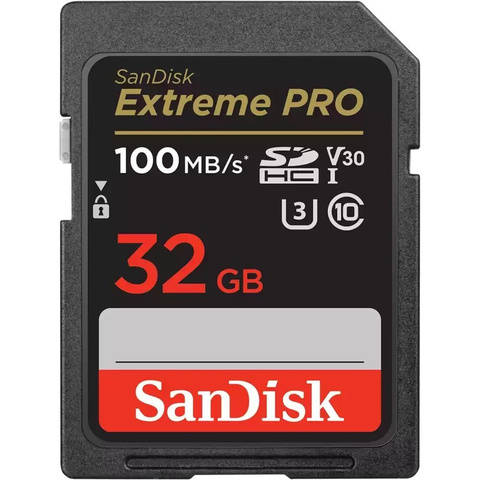 Карта памяти SanDisk 32GB Extreme Pro SD UHSI 32GB 4K 100/ 90Mb/s