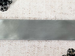 Лента атласная, ш. 5 см, серый