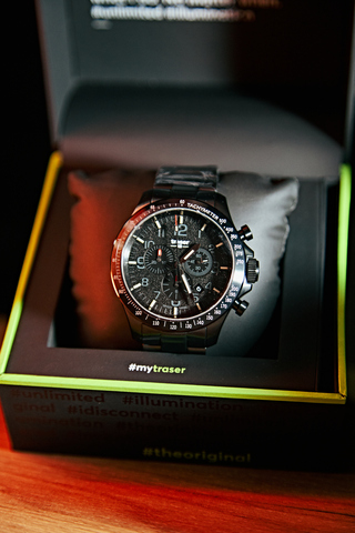P67 Officer Chrono Pro Black, сталь №107