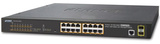 Коммутатор PoE Planet GS-4210-16P2S