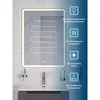 BelBagno SPC-MAR-600-800-LED-3000K-TCH-WARM Зеркало с встроенным светильником, сенсорным выключателем и подогревом, 12V, 220-240V, 600x30x800