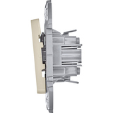 Выключатель одноклавишный - Legrand Inspiria - 10АХ 250В безвинтовые зажимы - слоновая кость — фото 5