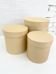 Цилиндр одиночный, 25*25 см, Кофе с молоком, 1 шт.