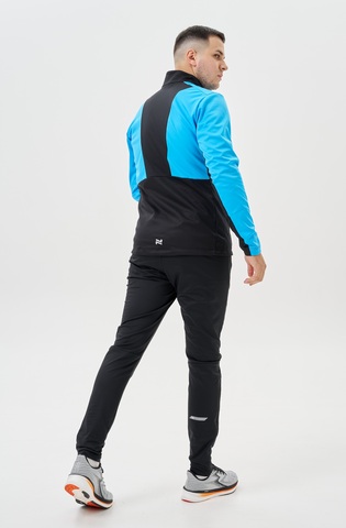 Мужской тренировочный лыжный костюм Nordski Advance light blue-black