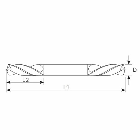 Сверло по металлу двухстороннее 5,1x62мм DIN1897 h8 3xD HSS-G 130° Ruko 252051