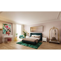 Зеркало Curve MO Rectangular Brass 200x70 см