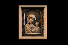 Силиконовый молд № 2630 Казанская икона Божией Матери