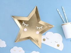 Тарелки "Золотая звезда с глазками" 6шт. (27 х 27 см)