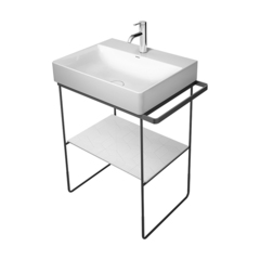Duravit DuraSquare 31154600 Консоль металлическая напольная регулировка по высоте + 50 мм, для # 235312 пол.дер. справа/слева цвет black matt фото