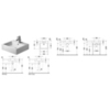 Duravit Vero 454500079 Раковина Умывальник шлифованный без перелива, без отв. под смес., включая крепление, 500x470мм, цвет: Белый