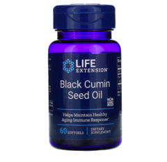 Life Extension, Масло семян черного тмина, 60 жевательных капсул