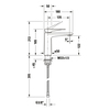 Duravit Tulum by Starck TU1020002046 Смеситель для раковины однорычажный, цвет черный матовый