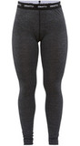 Тёплый Комплект термобелья с шерстью мериноса CORE WOOL MERINO 180 SET Black Melange женский