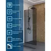 BelBagno UNO-L-1-TB-90-GR-GM Душевая перегородка универсальная с односторонним входом, стекло графит, профиль Оружейная сталь, 900x2000 мм