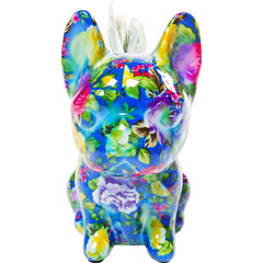 Копилка Dog Fiore «Пёс с цветком» 12 см