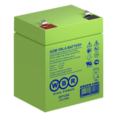 Аккумулятор WBR GP1245 (12V16W) - AGM ( 12В / 4,5Ач )