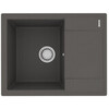 Lemark Imandra 9910023 Кухонная мойка 640 врезная прямоугольная с крылом из кварцгранита цвет: Серый шёлк