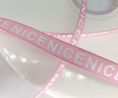 Лента репсовая "NICE", ш. 1 см, розовый