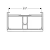 Geberit Smyle Square 500.354.JR.1 Тумба под раковину 88.4x61.7x47см, Пекан / Меламин, древесная структура