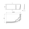Ravak C571000000 Ванна ROSA 160x95 L белая
