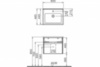 VitrA S50 52770 Тумба с раковиной 60 см, дуб