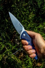 Нож Ruike Fang P105 черно-синий