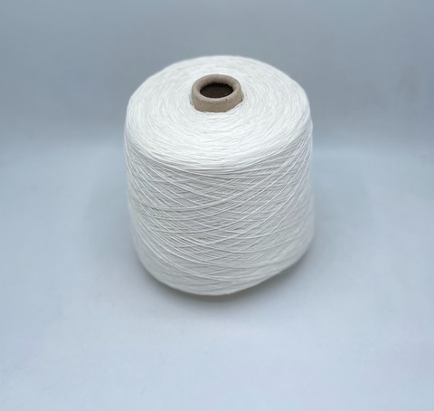 G&G Filati (пр.Италия), art-Lino 480м/100гр, 100%Лен +пайетка(прозрачная), цвет-Молочный. арт.30390