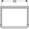 Geberit myDay Y824065000 Тумба под раковину 54x41x43см, белый / Высокоглянцевое покрытие
