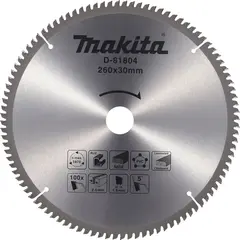 Пильный диск универсальный 260x30x2,6/1,8х100T Makita D-81804