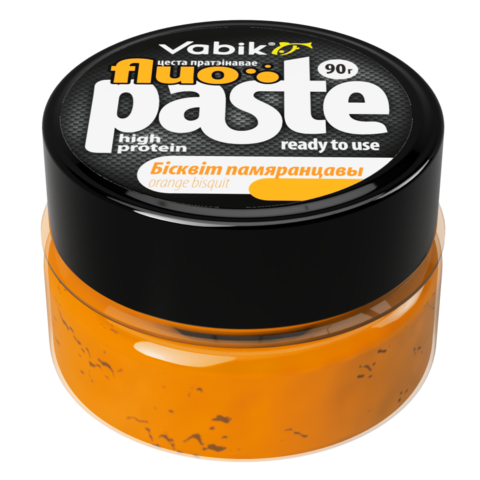 Приманка Vabik PASTE FLUO Бисквит оранжевый 90г /3шт в уп/ продажа от 3 шт.