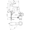 Ideal Standard Ceraplan BD205AA Смеситель H60 для раковины с металлическим донным клапаном