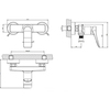 Gessi Rilievo 59031#299 Смеситель для душа, настенный на 2 отв., цвет: nero XL