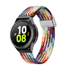 Эластичный ремешок разноцветный (Rainbow) от Dux Ducis для смарт часов Samsung Galaxy Watch 45 и 46мм (размер крепления 22мм), серия Mixture II Series