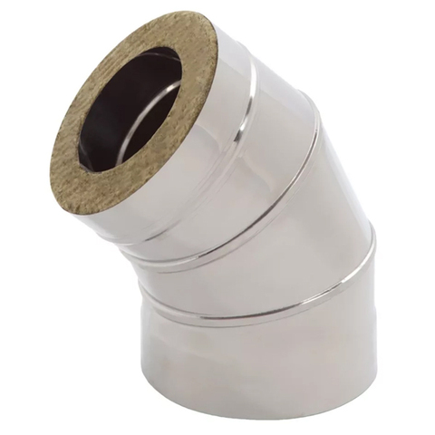 Отвод-сэндвич 135° d150x210мм (430/0,5 мм+нерж) Ferrum в интернет-магазине ЯрТехника