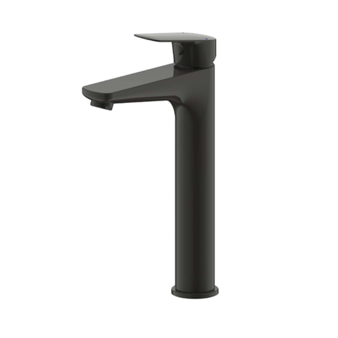 Смеситель Bravat Rhein F1429564BW-A-ENG высокий для раковины, черный
