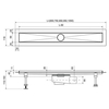 Timo Drain System DS230208/17 Душевой лоток, цвет: золото